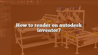 How to render on autodesk inventor?