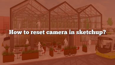 How to reset camera in sketchup?