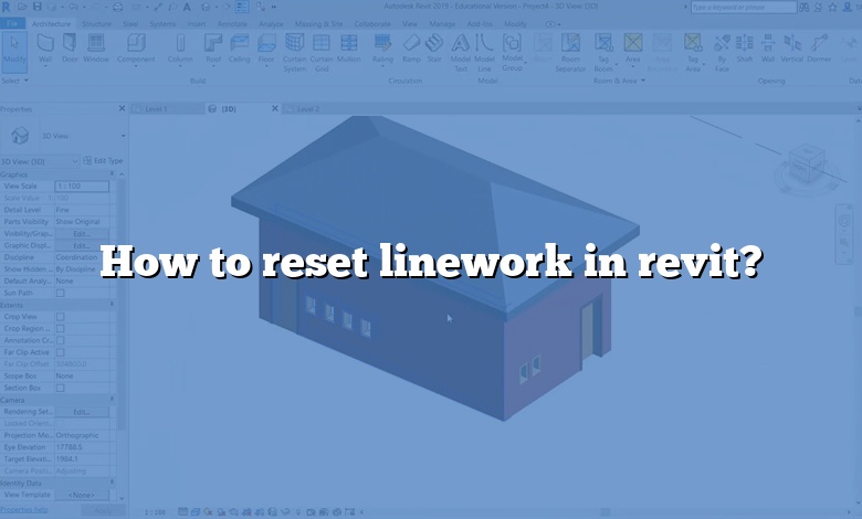 How to reset linework in revit?