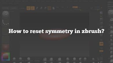 How to reset symmetry in zbrush?
