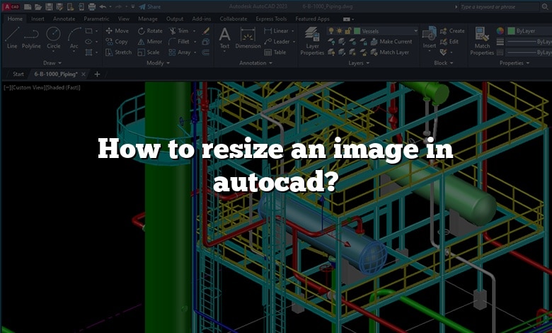 How to resize an image in autocad?