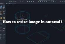 How to resize image in autocad?