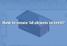 How to rotate 3d objects in revit?