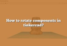 How to rotate components in tinkercad?