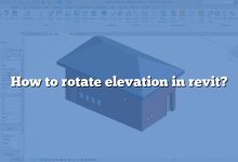 How to rotate elevation in revit?