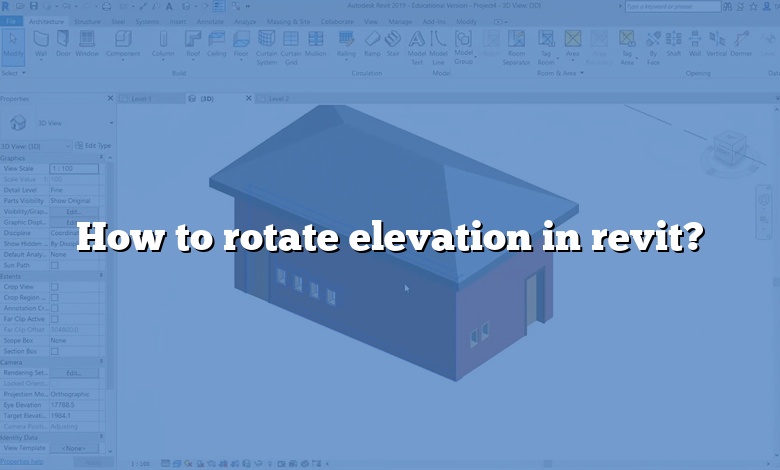 How to rotate elevation in revit?