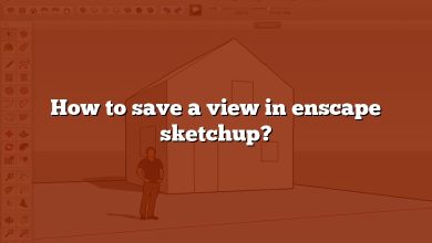 How to save a view in enscape sketchup?
