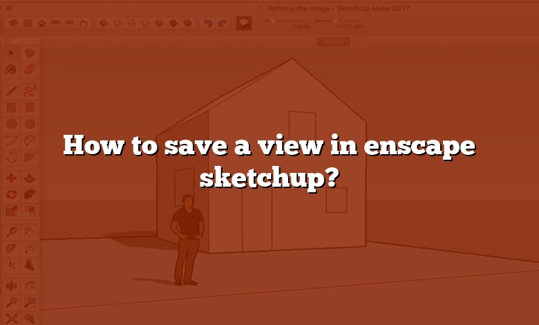 How to save a view in enscape sketchup?