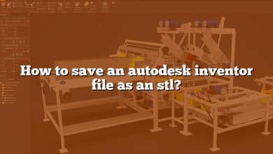 How to save an autodesk inventor file as an stl?