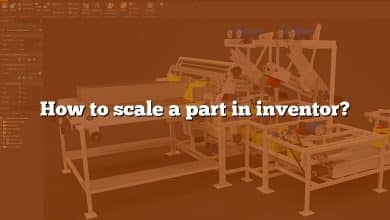 How to scale a part in inventor?