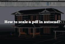 How to scale a pdf in autocad?