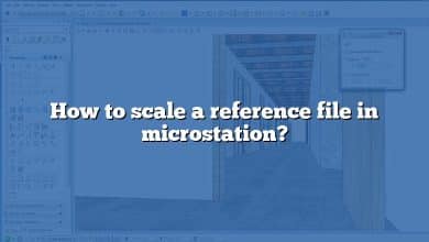 How to scale a reference file in microstation?