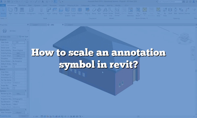 How to scale an annotation symbol in revit?