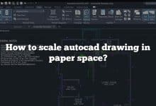 How to scale autocad drawing in paper space?