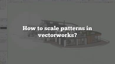 How to scale patterns in vectorworks?