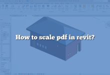 How to scale pdf in revit?