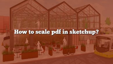 How to scale pdf in sketchup?