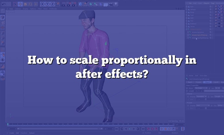 How to scale proportionally in after effects?