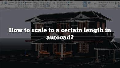 How to scale to a certain length in autocad?