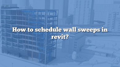 How to schedule wall sweeps in revit?