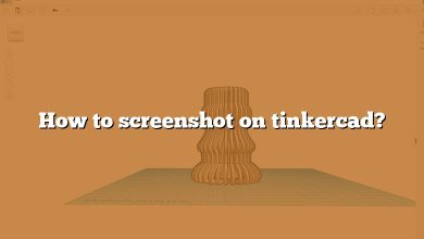 How to screenshot on tinkercad?