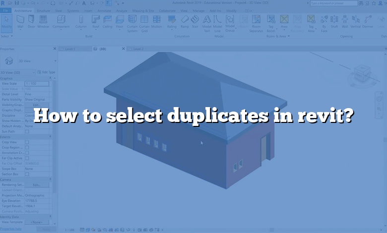 How to select duplicates in revit?