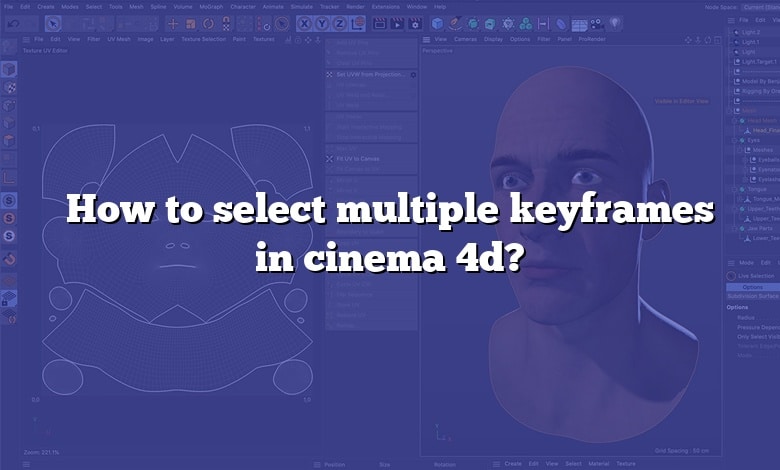 How to select multiple keyframes in cinema 4d?