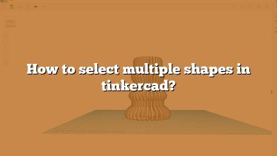 How to select multiple shapes in tinkercad?
