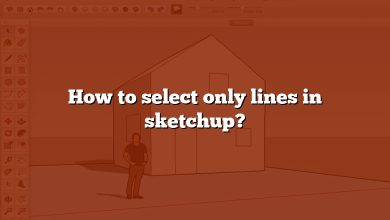 How to select only lines in sketchup?