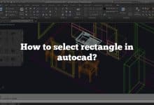 How to select rectangle in autocad?