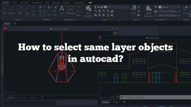 How to select same layer objects in autocad?