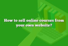 How to sell online courses from your own website?