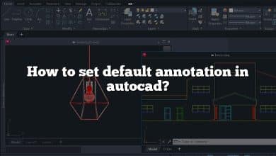 How to set default annotation in autocad?