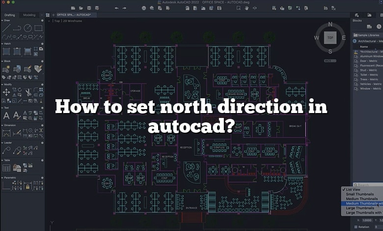 How to set north direction in autocad?