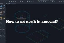 How to set north in autocad?