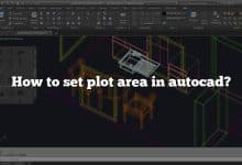 How to set plot area in autocad?
