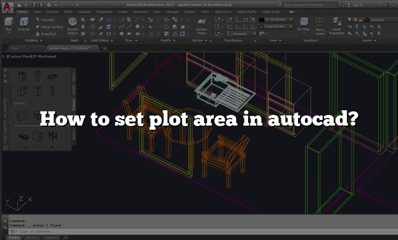 How to set plot area in autocad?