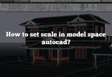 How to set scale in model space autocad?
