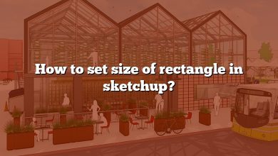 How to set size of rectangle in sketchup?