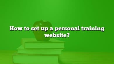 How to set up a personal training website?