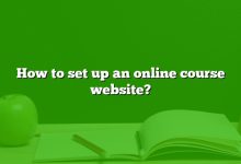 How to set up an online course website?