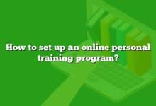 How to set up an online personal training program?