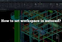 How to set workspace in autocad?