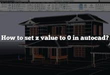 How to set z value to 0 in autocad?