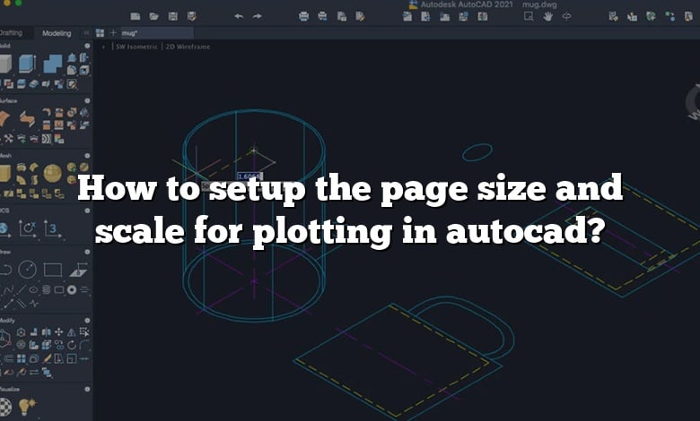 How to setup the page size and scale for plotting in autocad?