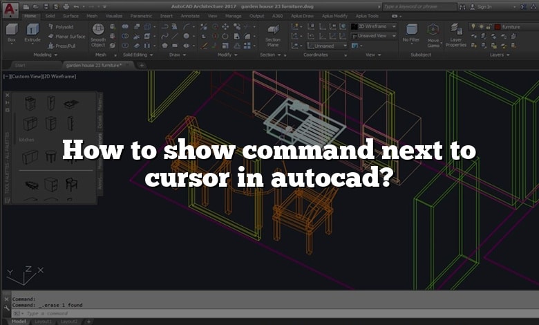 How to show command next to cursor in autocad?