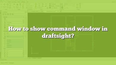How to show command window in draftsight?