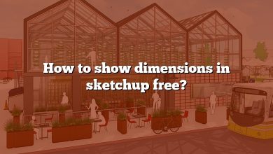 How to show dimensions in sketchup free?