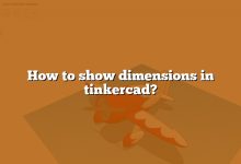 How to show dimensions in tinkercad?