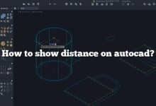 How to show distance on autocad?